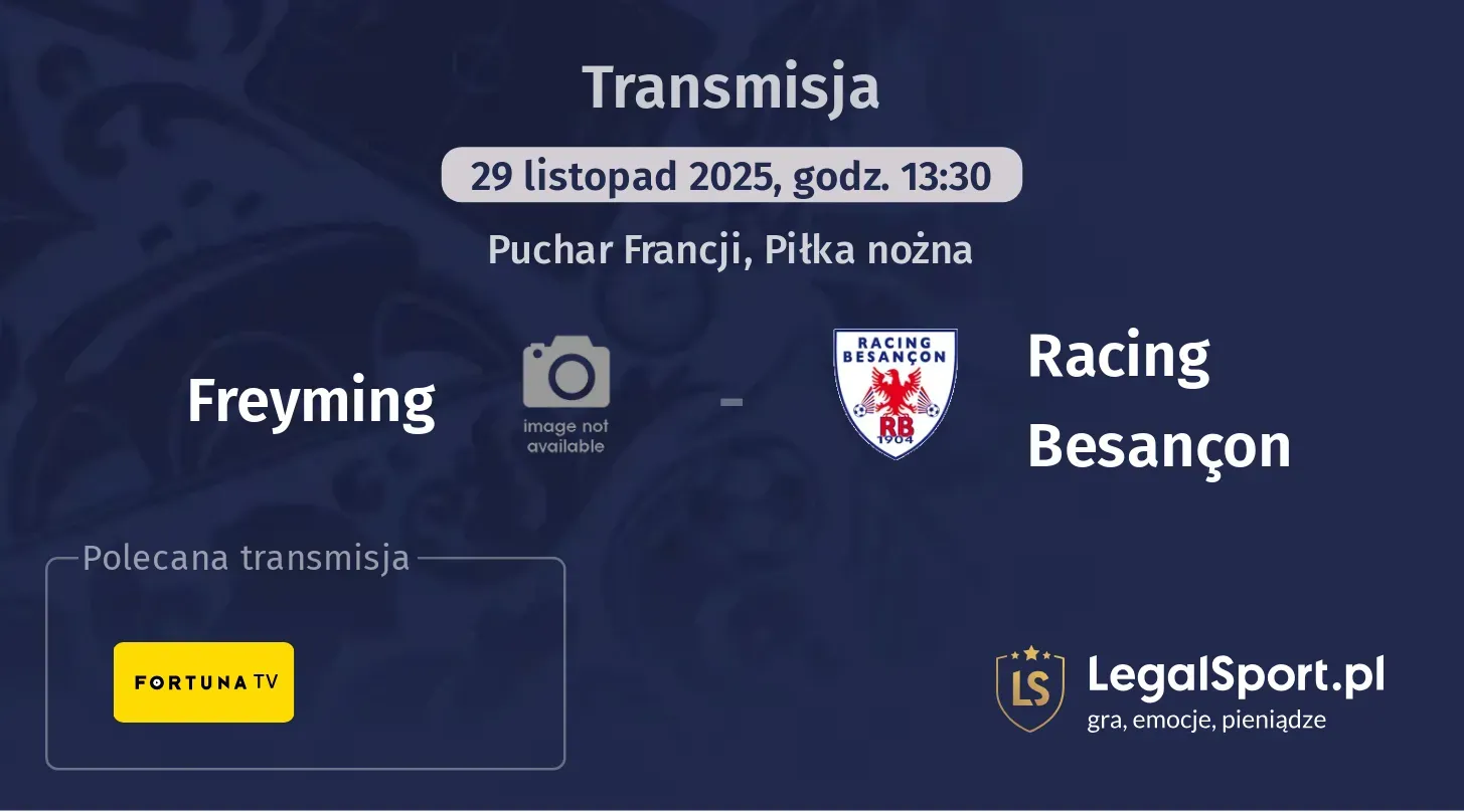 Freyming - Racing Besançon Transmisje