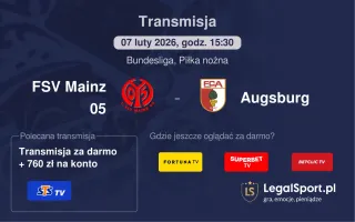 FSV Mainz 05 - Augsburg gdzie oglądać? (07.02)