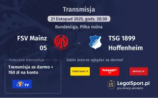 FSV Mainz 05 - TSG 1899 Hoffenheim gdzie oglądać? (21.11)