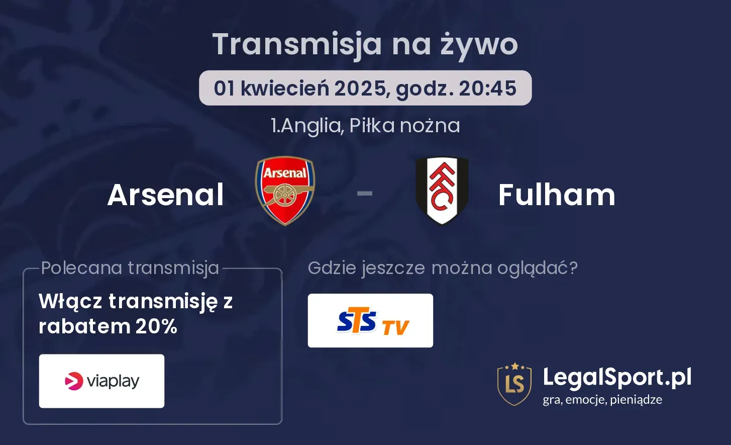 Arsenal - Fulham gdzie oglądać?
