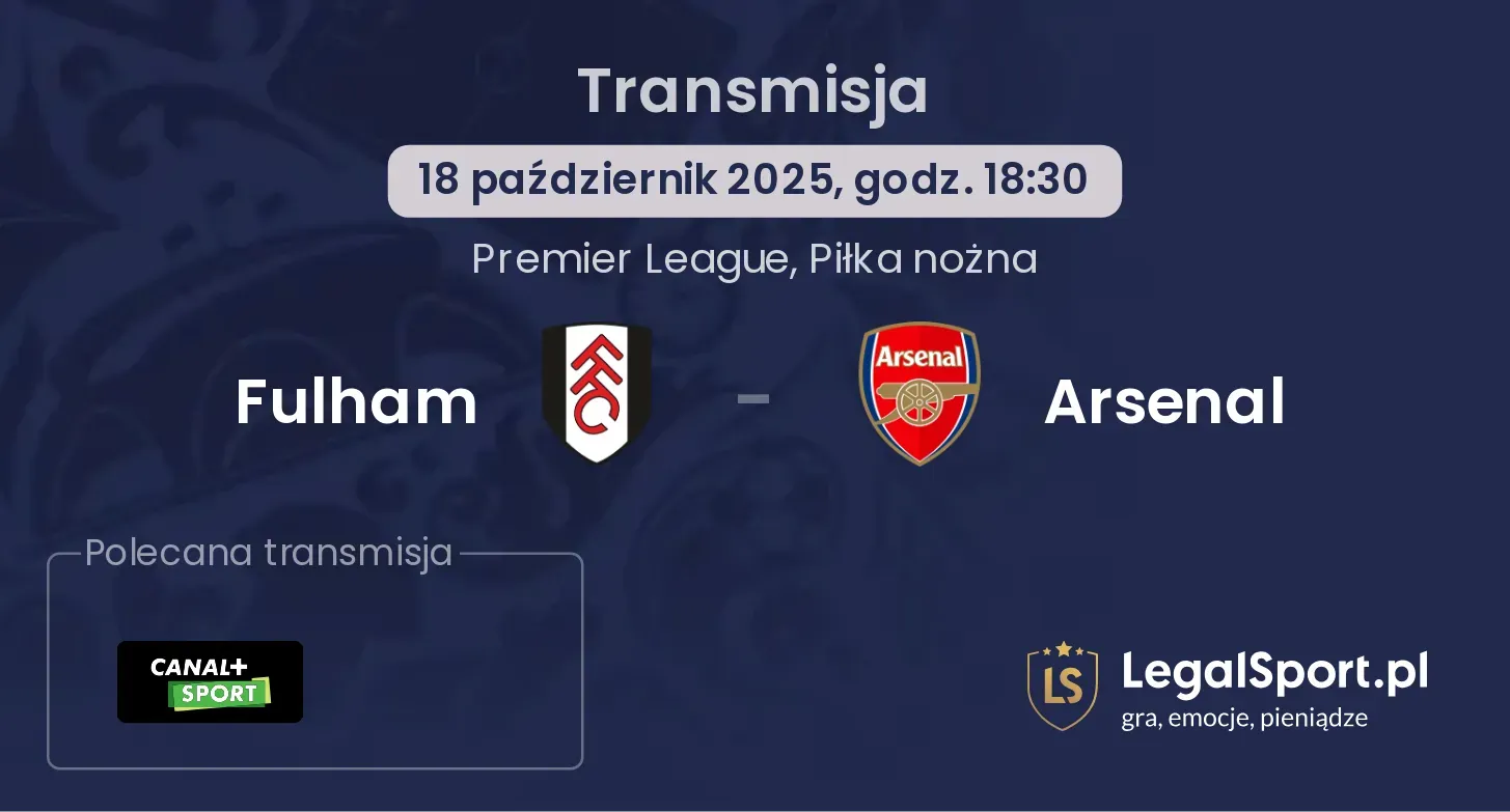 Fulham - Arsenal gdzie oglądać?