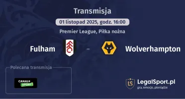 Fulham - Wolverhampton gdzie oglądać? (01.11)