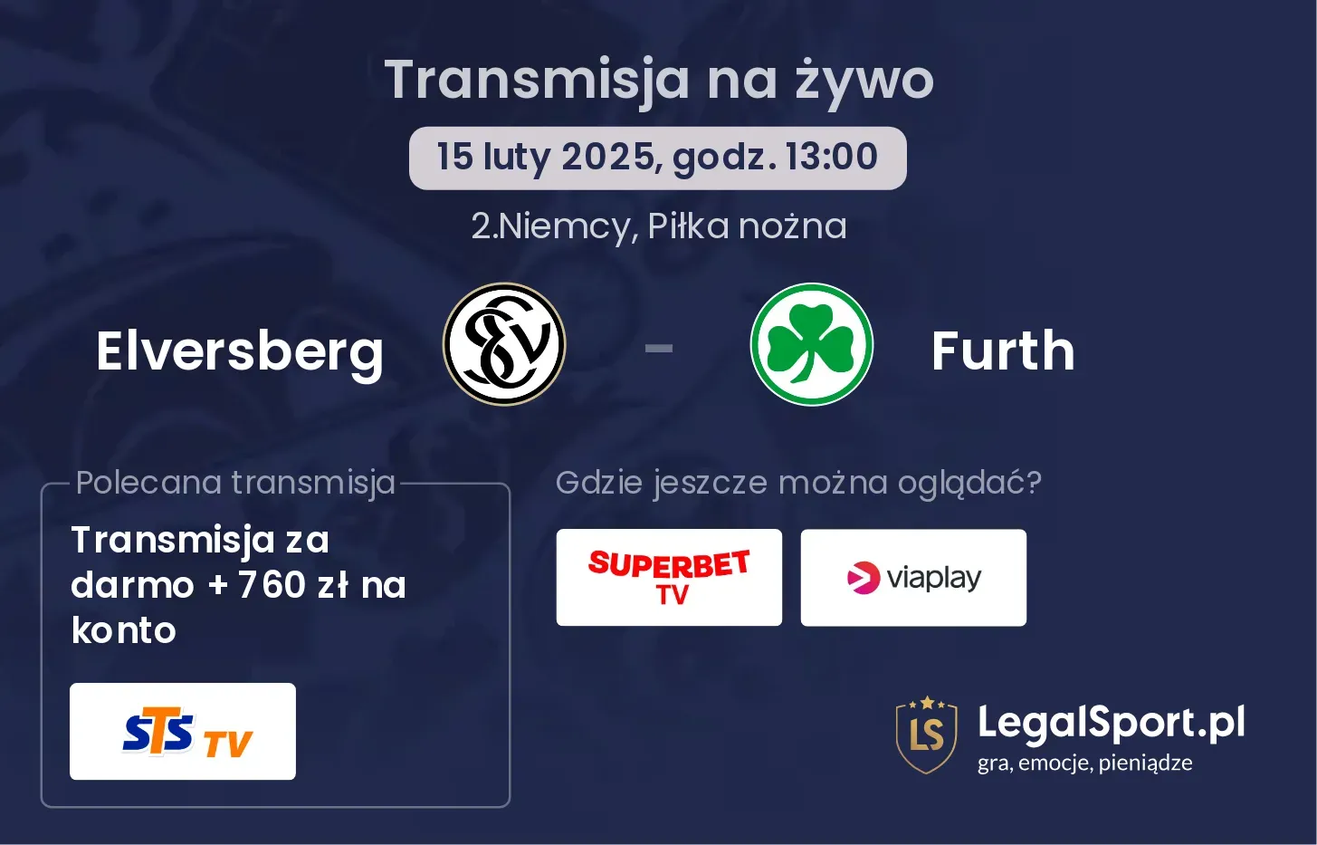 Elversberg - Furth gdzie oglądać?