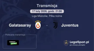 Galatasaray - Juventus gdzie oglądać (17.02.2026)