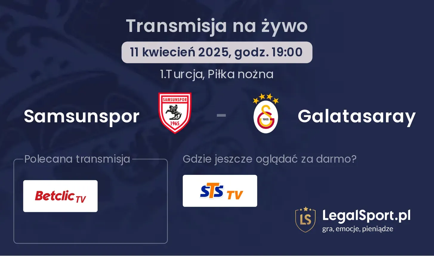 Samsunspor - Galatasaray gdzie oglądać?