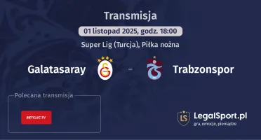 Galatasaray - Trabzonspor gdzie oglądać?