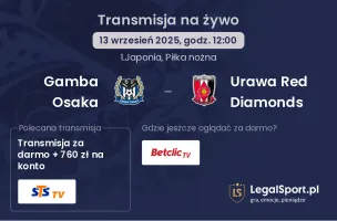 Gamba Osaka - Urawa Red Diamonds gdzie oglądać?