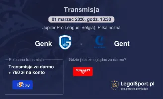 Genk - Gent gdzie oglądać? (01.03)