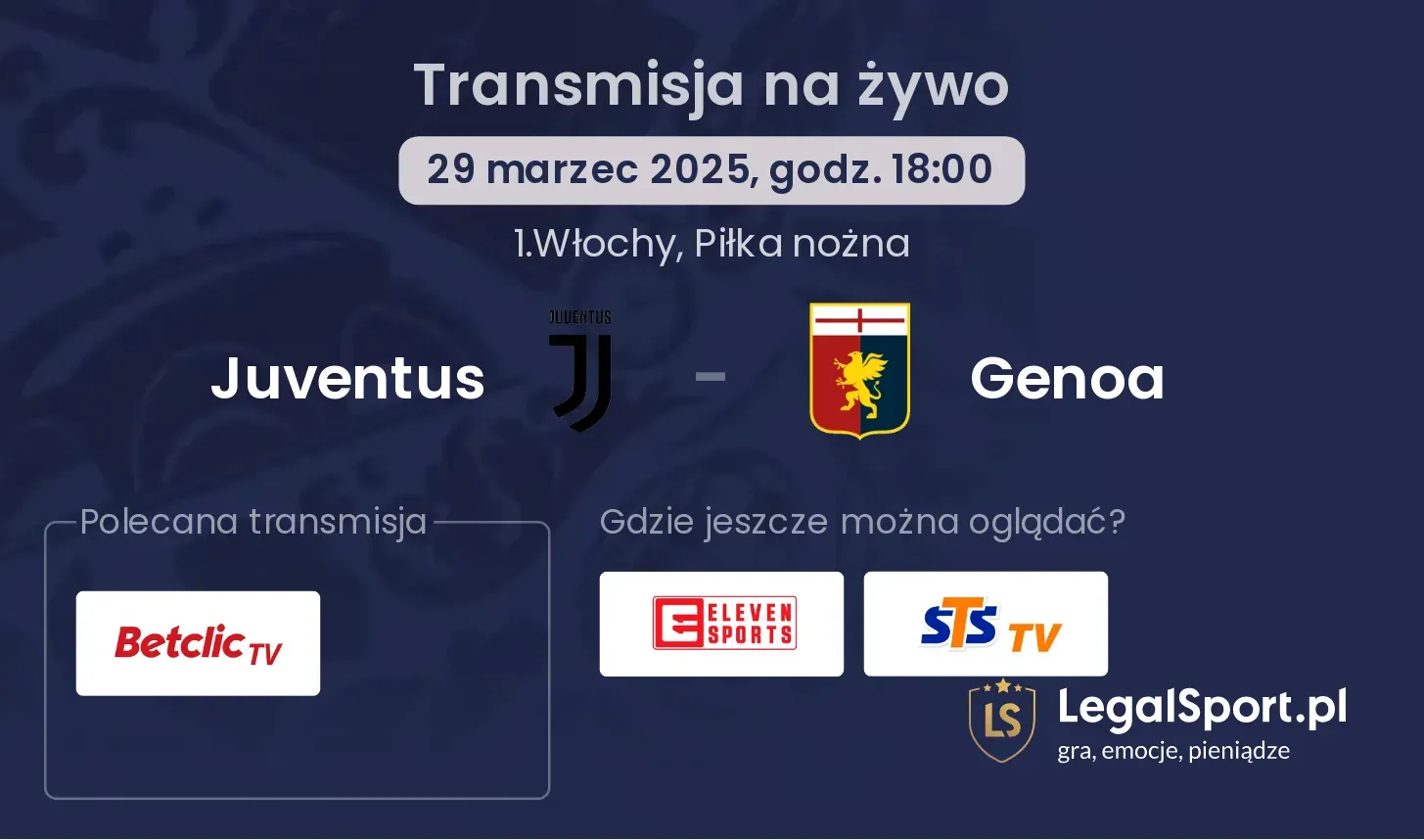 Juventus - Genoa gdzie oglądać?