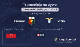 Genoa - Lazio gdzie oglądać?