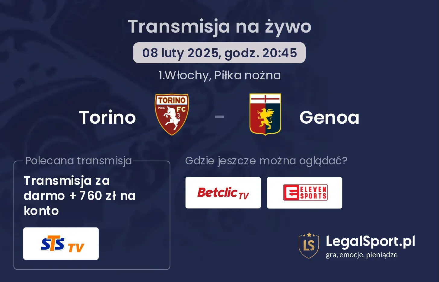 Torino - Genoa gdzie oglądać?