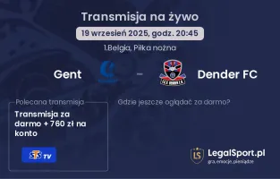 Gent - Dender FC gdzie oglądać?