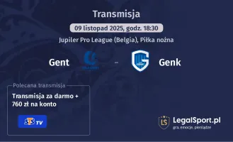 Gent - Genk gdzie oglądać? (09.11)