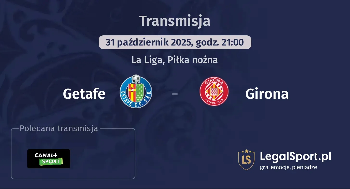 Getafe - Girona gdzie oglądać? (31.10)