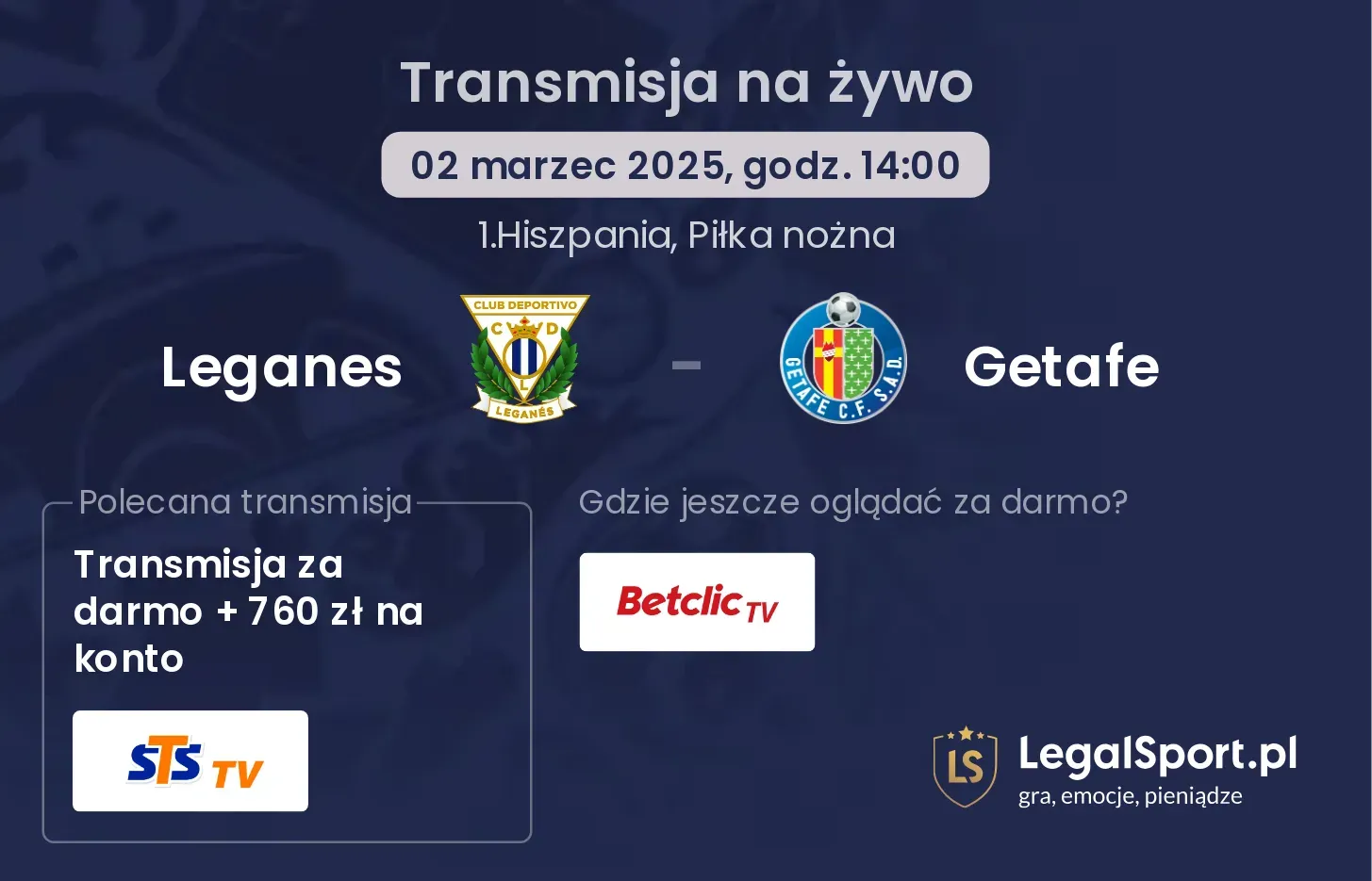 Leganes - Getafe gdzie oglądać?