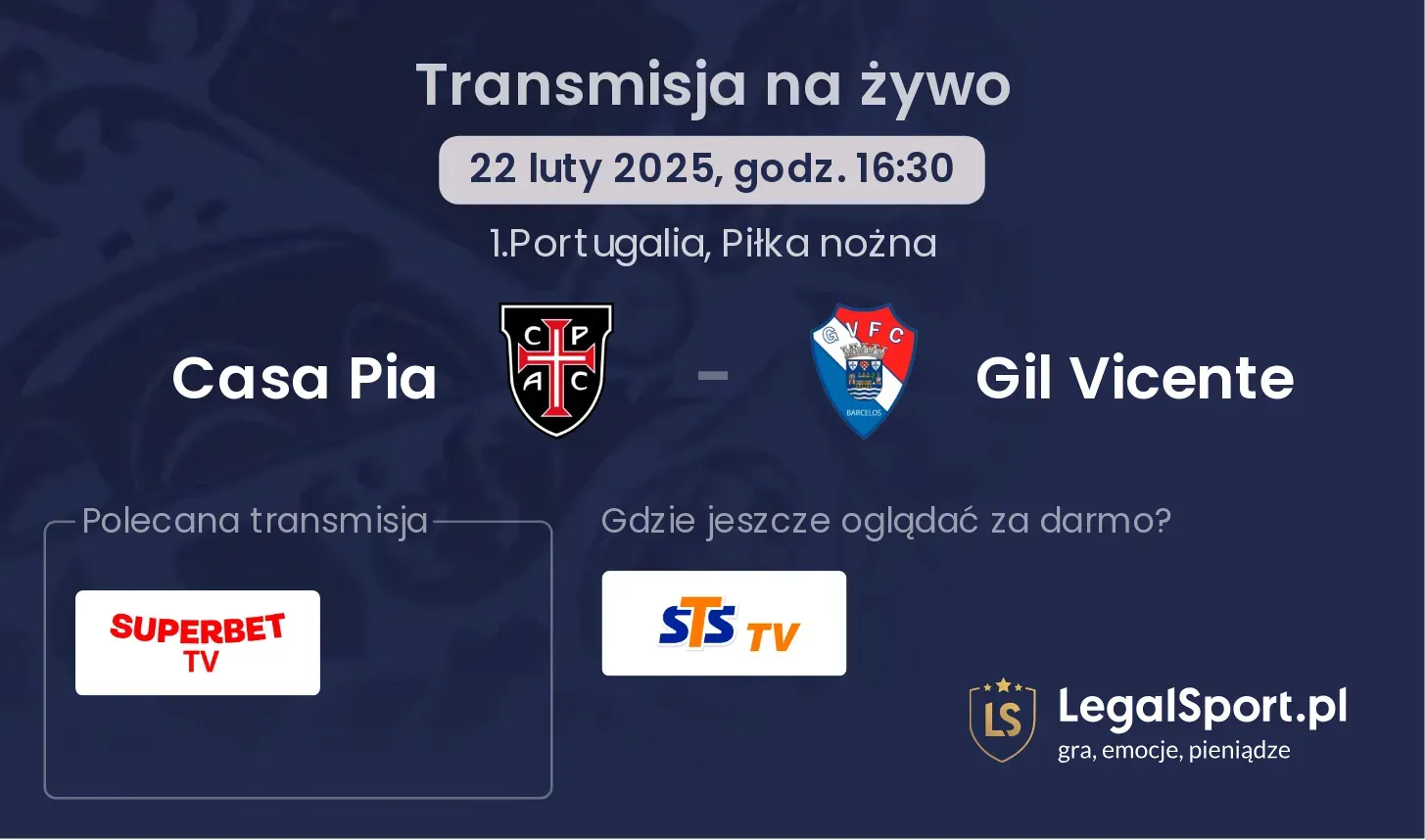 Casa Pia - Gil Vicente gdzie oglądać?
