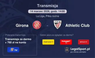 Girona - Athletic Club gdzie oglądać? (14.03)