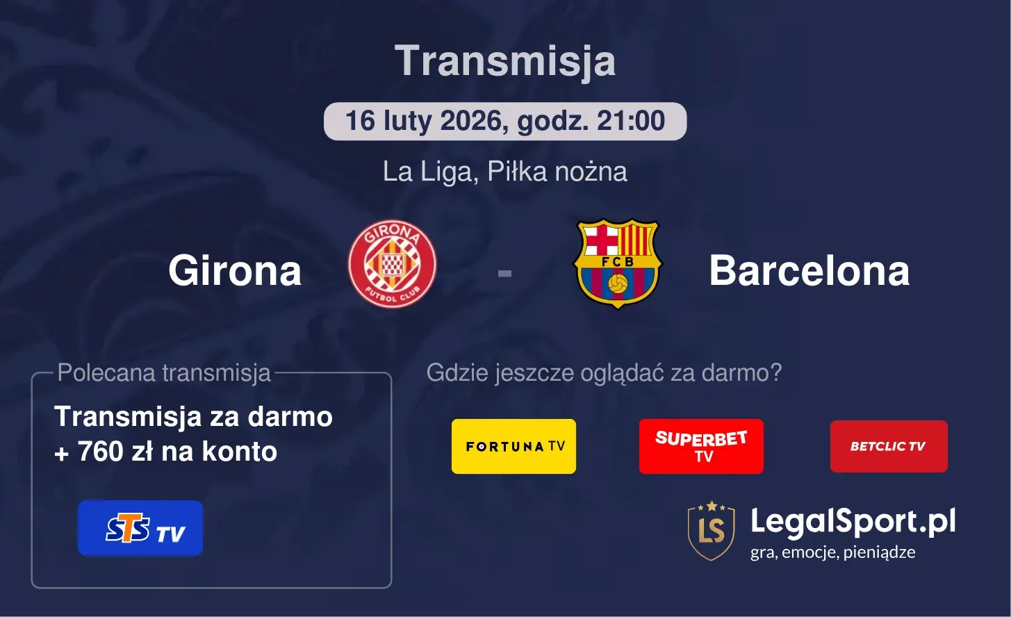 Girona - Barcelona Transmisje