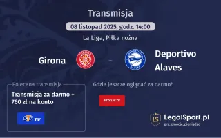 Girona - Deportivo Alaves gdzie oglądać? (08.11)
