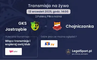 GKS Jastrzębie - Chojniczanka gdzie oglądać?