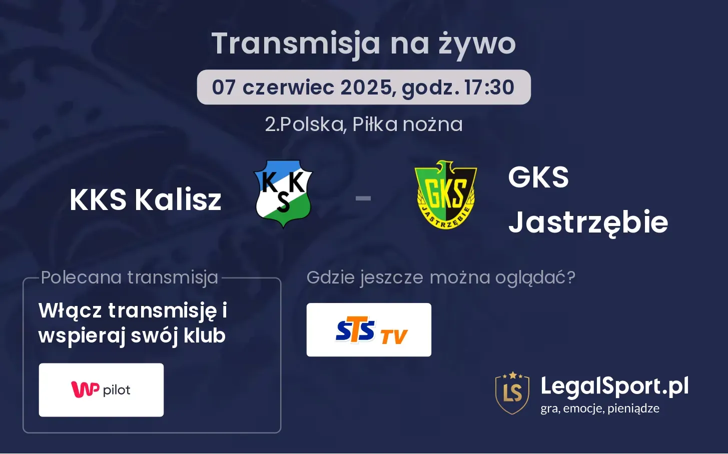 KKS Kalisz - GKS Jastrzębie gdzie oglądać?