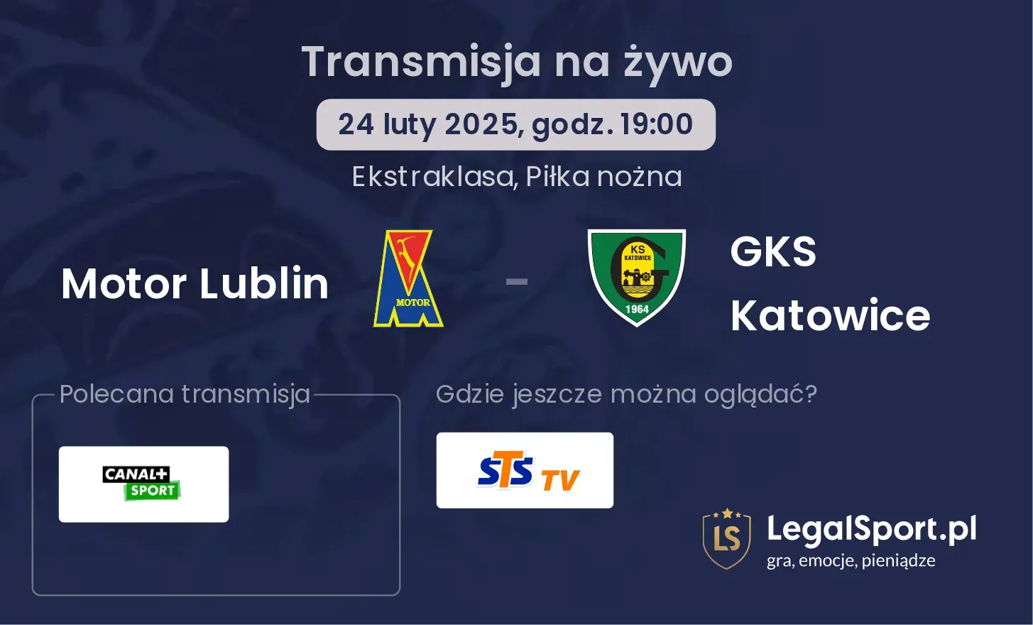 Motor Lublin - GKS Katowice gdzie oglądać?