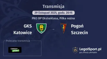 GKS Katowice - Pogoń Szczecin gdzie oglądać? (29.11)