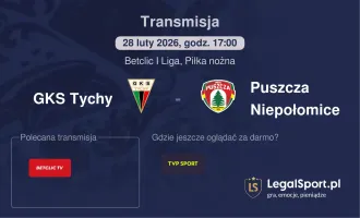 GKS Tychy - Puszcza Niepołomice gdzie oglądać (28.02.2026)