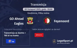 GO Ahead Eagles - Feyenoord gdzie oglądać? (09.11)
