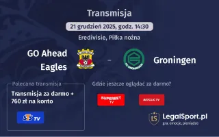 GO Ahead Eagles - Groningen gdzie oglądać? (21.12)