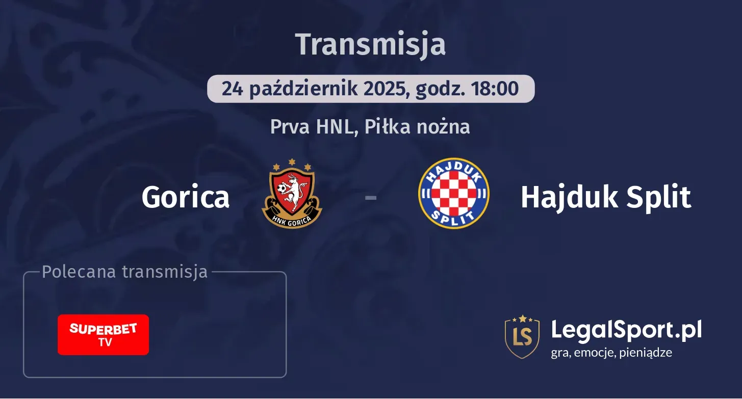 Gorica - Hajduk Split Transmisje