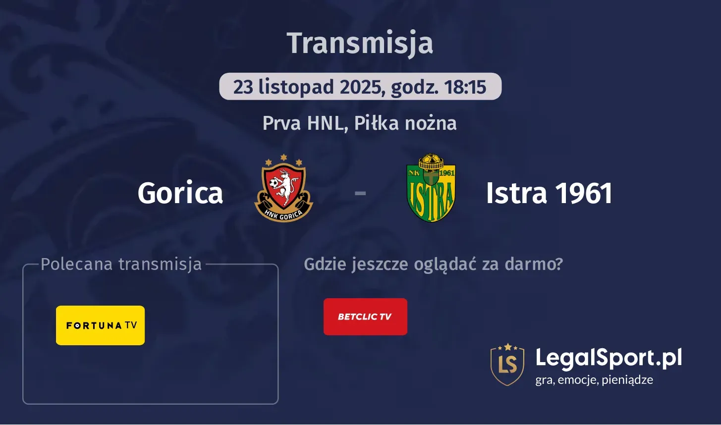 Gorica - Istra 1961 Transmisje