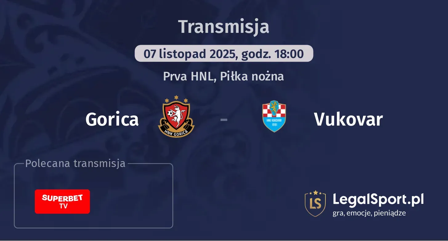 Gorica - Vukovar Transmisje