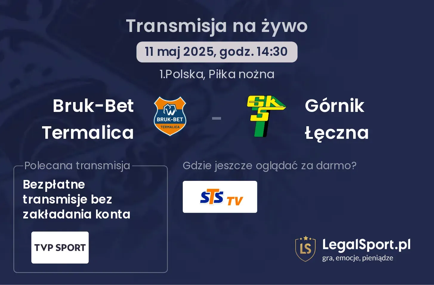 Bruk-Bet Termalica - Górnik Łęczna gdzie oglądać?