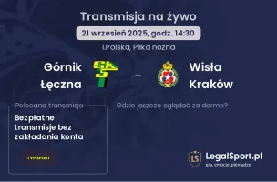 Górnik Łęczna - Wisła Kraków gdzie oglądać?