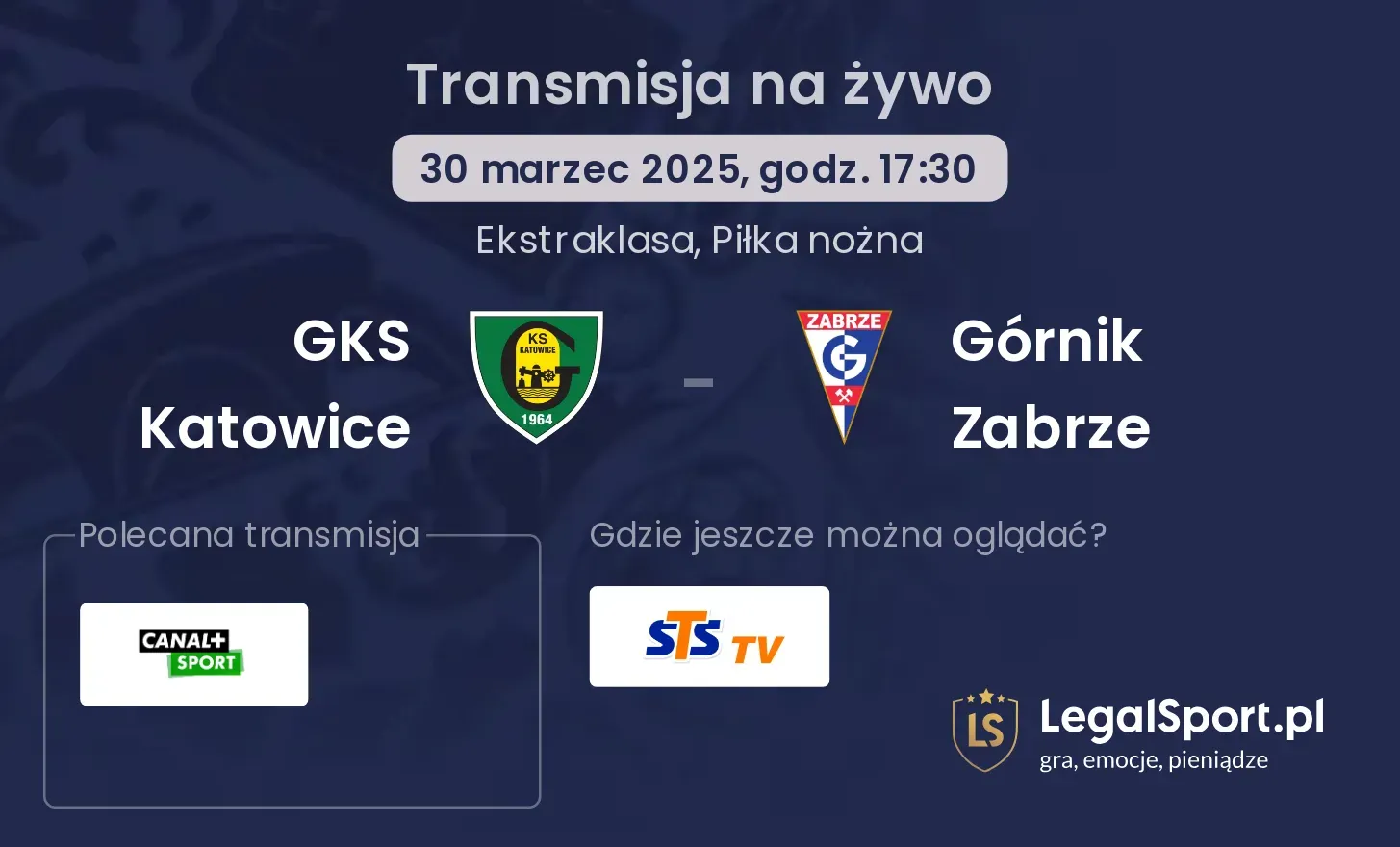GKS Katowice - Górnik Zabrze gdzie oglądać?
