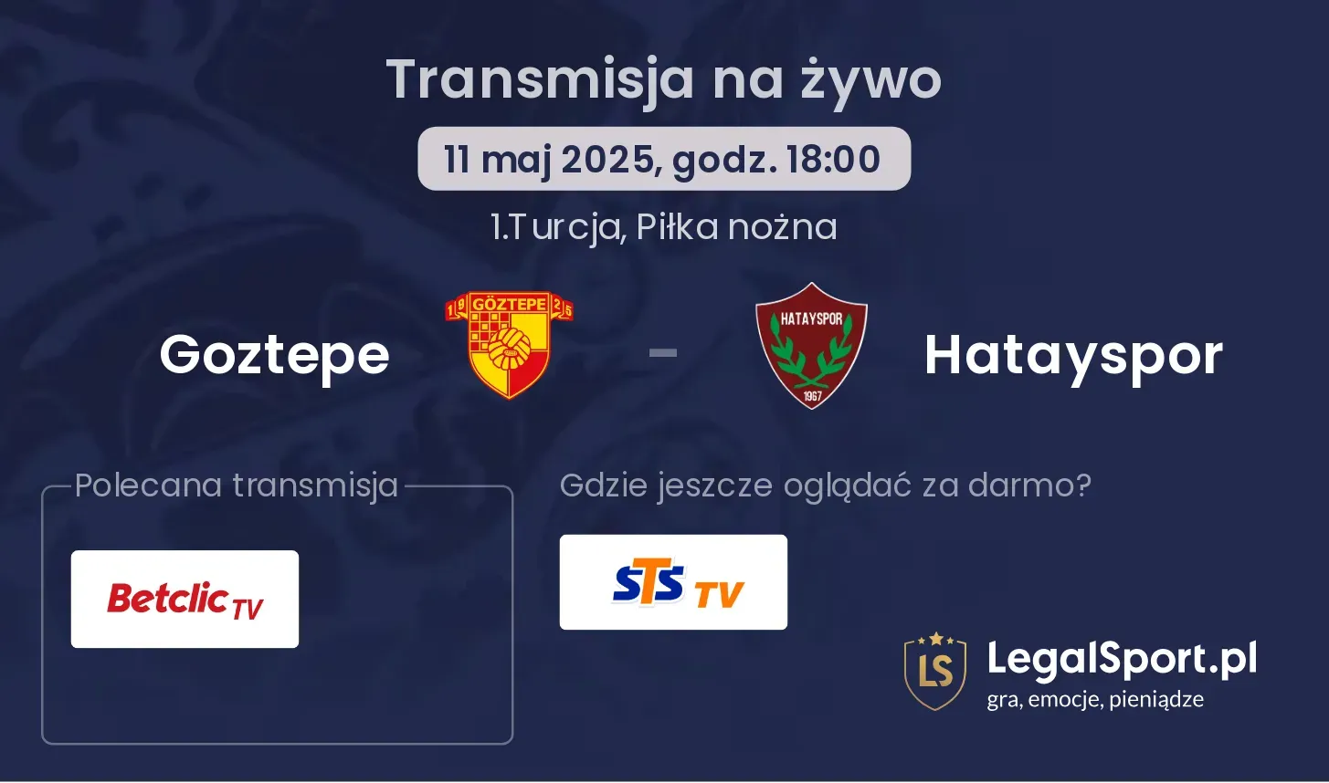 Goztepe - Hatayspor transmisja na żywo