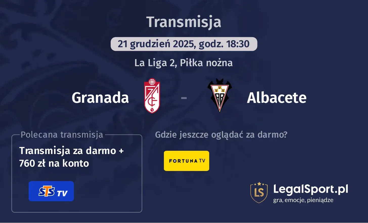 Granada - Albacete Transmisje