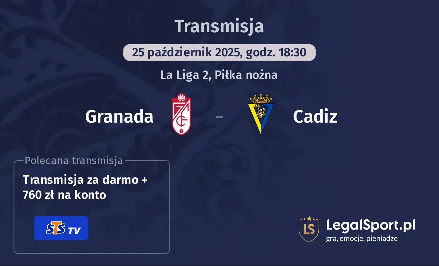 Granada - Cadiz Transmisje