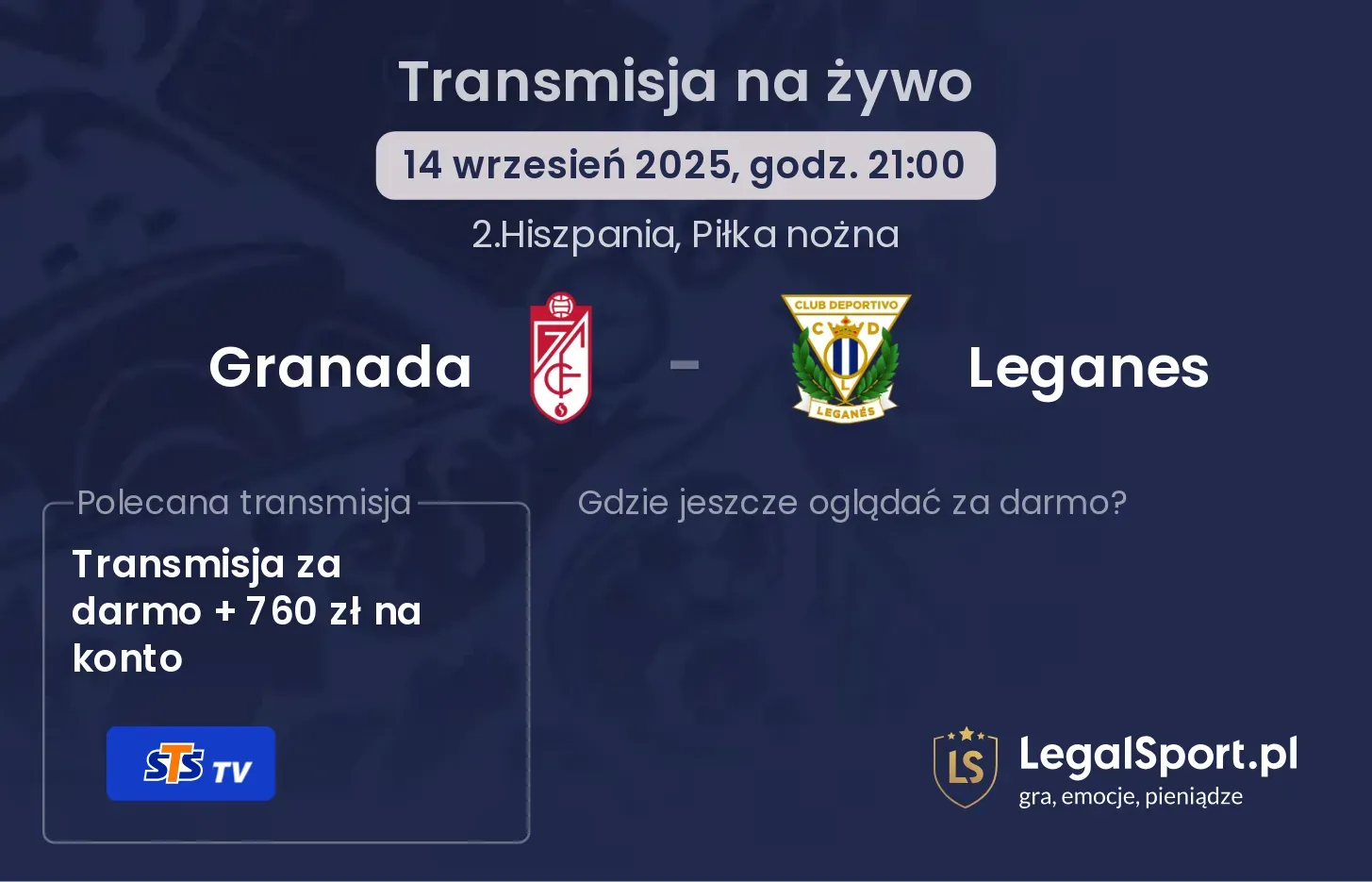 Granada - Leganes gdzie oglądać?
