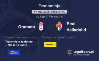Granada - Real Valladolid gdzie oglądać? (14.02)