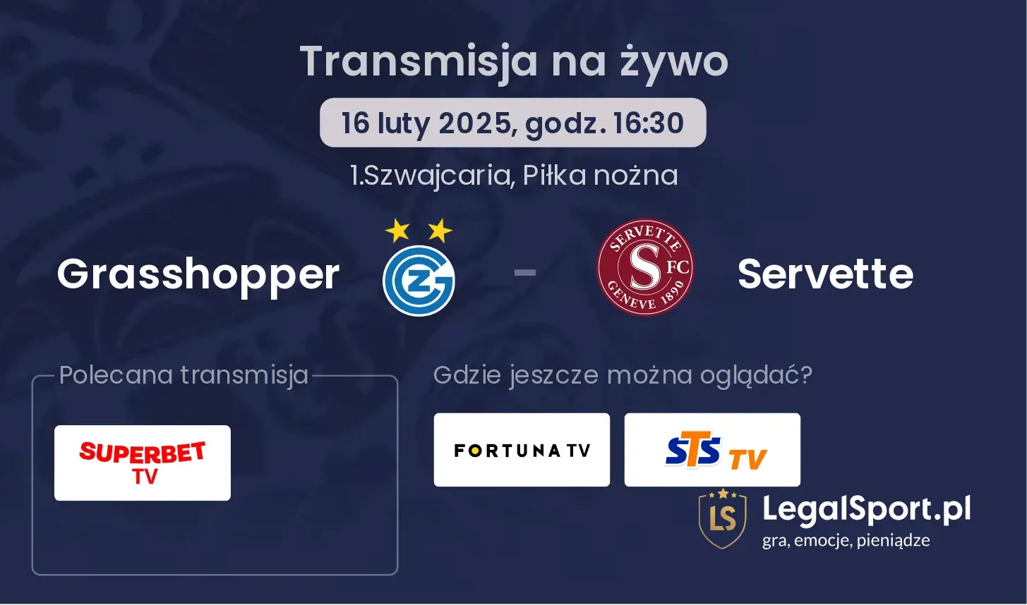 Grasshopper - Servette gdzie oglądać?