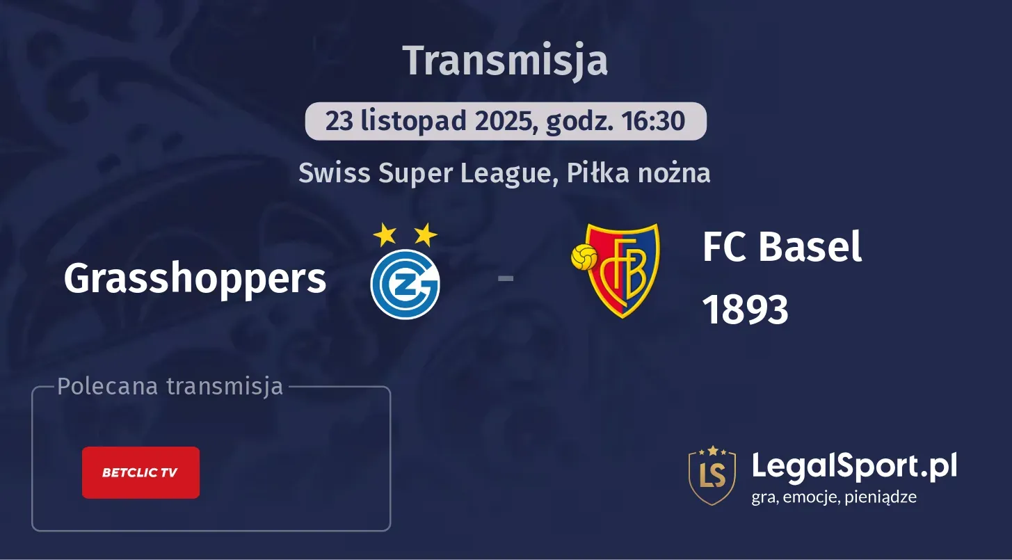 Grasshoppers - FC Basel 1893 Transmisje