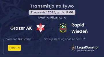 Grazer AK - Rapid Wiedeń gdzie oglądać?