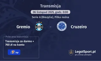 Gremio - Cruzeiro gdzie oglądać? (06.11)