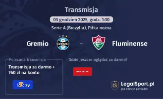 Gremio - Fluminense gdzie oglądać? (03.12)