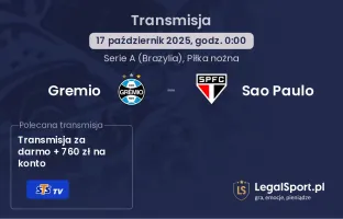 Gremio - Sao Paulo gdzie oglądać?