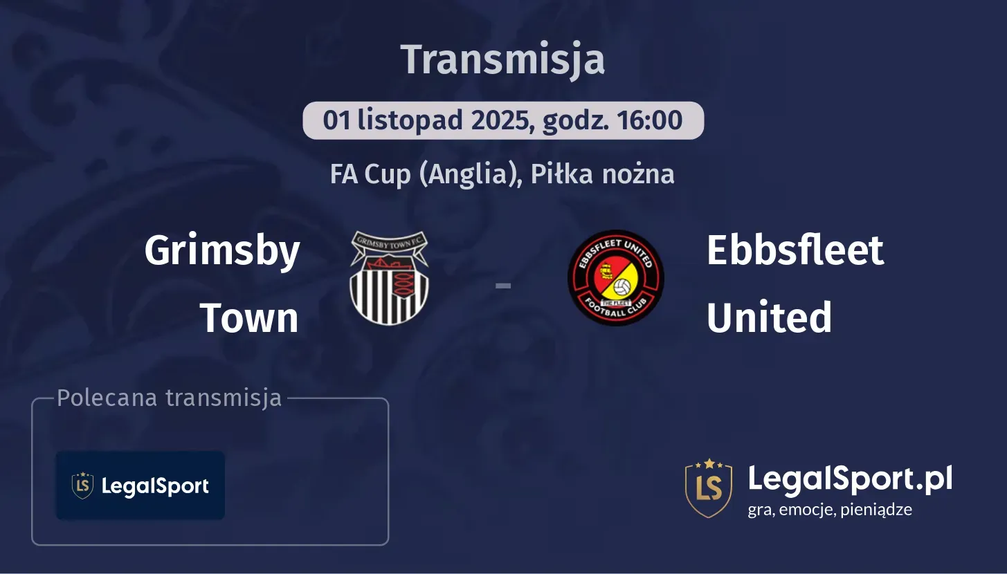 Grimsby Town - Ebbsfleet United Transmisje