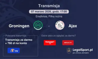 Groningen - Ajax gdzie oglądać? (07.03)