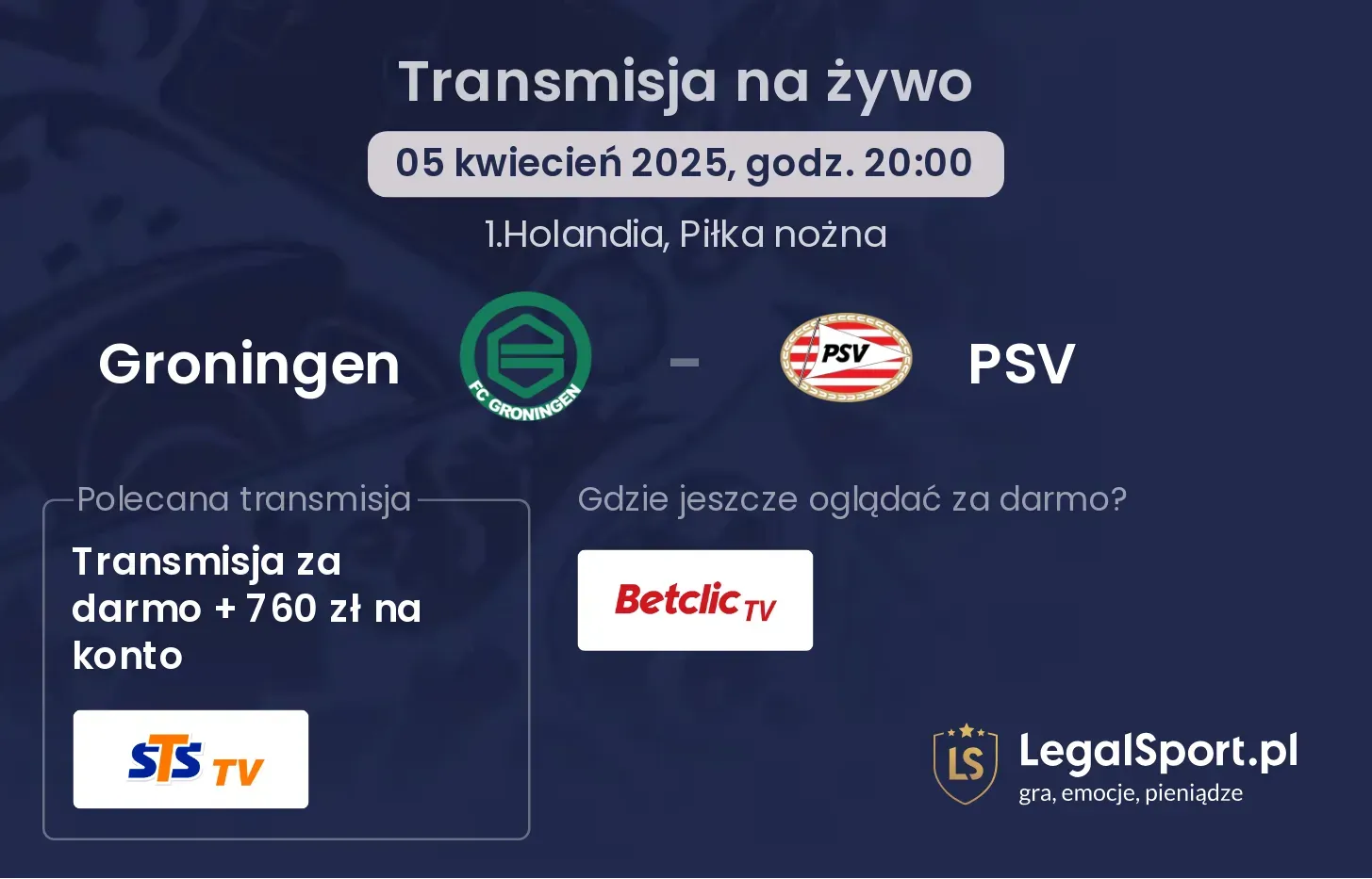 Groningen - PSV gdzie oglądać?